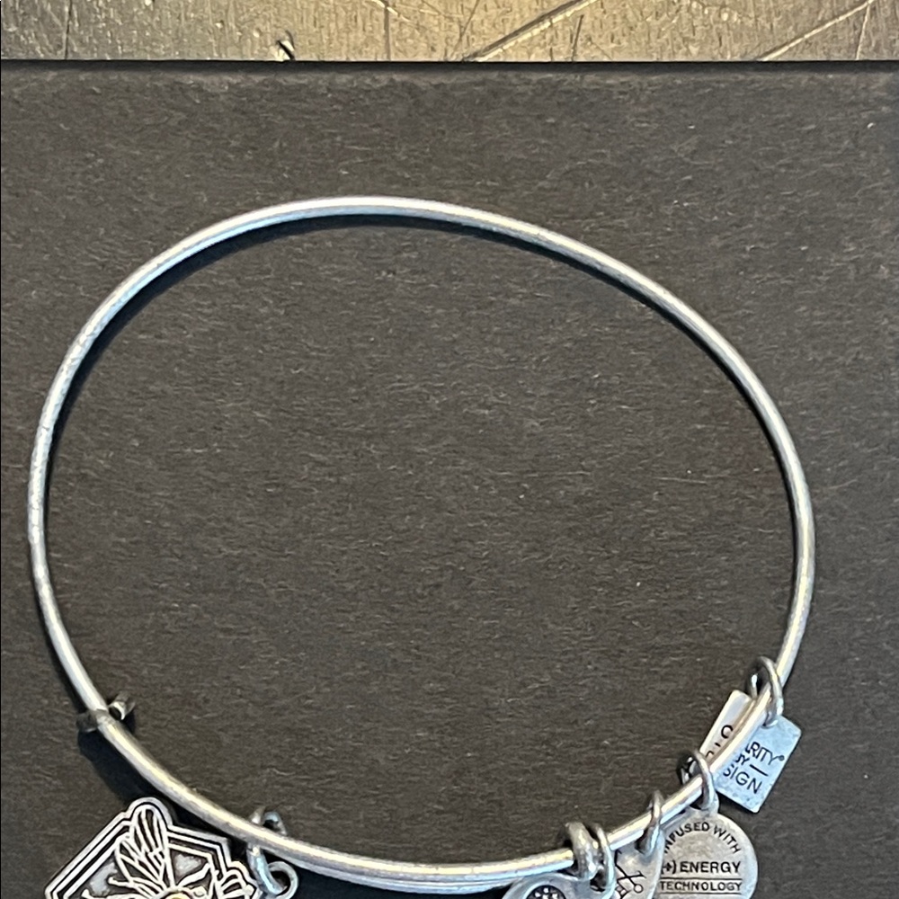 Alex and Ani Silver Queen Bee Charm Bracelet - Picture 6 of 13
